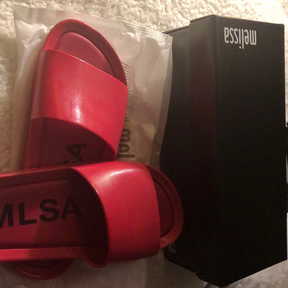 Pink Melissa pool slides